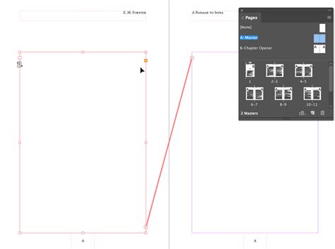 indesign primary text frame|text frames on master page.